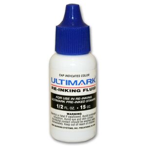 Ink Refill for Pre-Inked Stamps - Blue