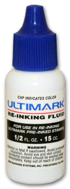 Ink Refill for Pre-Inked Stamps - Blue