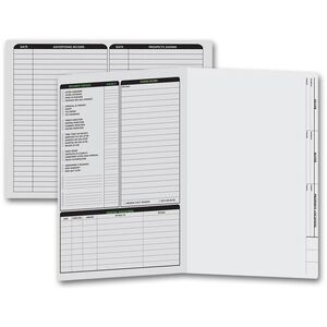 Grey real estate folders