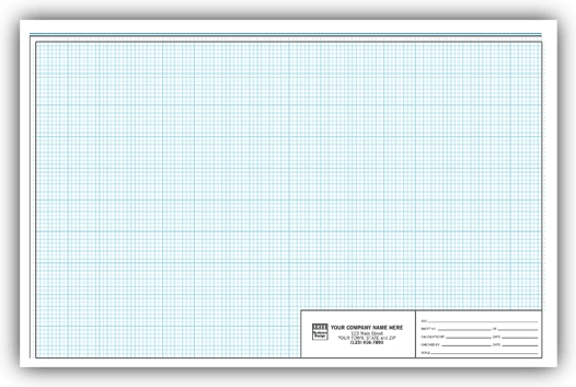 1/8 inch 17x11 Engineering Graph Pads