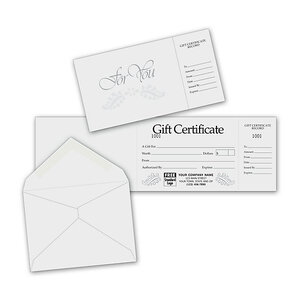 Custom Gift Certificates-Gray & Silver