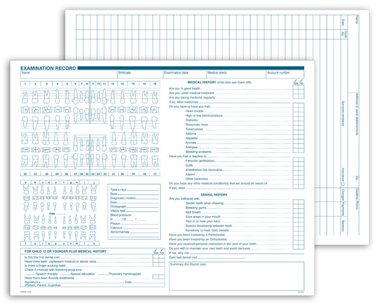 1046, Dental Exam Record, Multi-Use