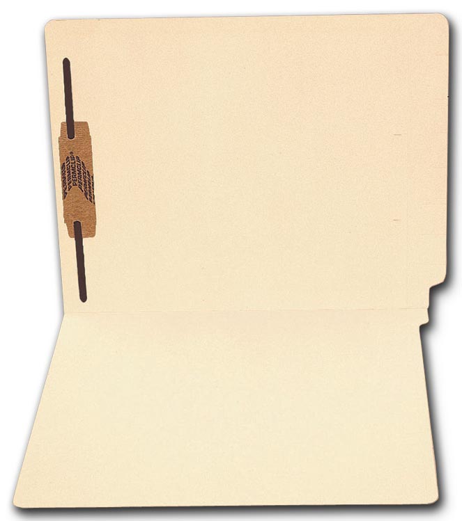 1344, End Tab Full Cut Manila Folder, 11 pt, One Fastener