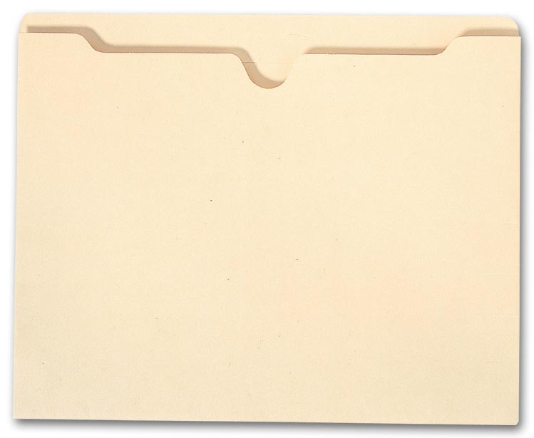  Top Tab Manila Pocket Folder - 11 pt, 1 1/2" expansion