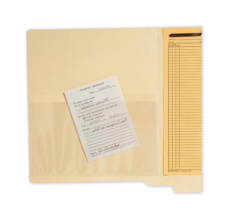 Business Folders | Custom Transparent Top Load File Pockets