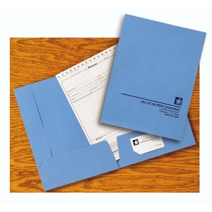 Custom Presentation Folders - Light Blue