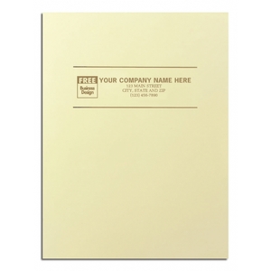 Custom Presentation Folders - Glossy Ivory