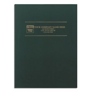 Custom Presentation Folders - Green Glossy