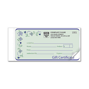 Custom Gift Certificates-Spring Bouquet