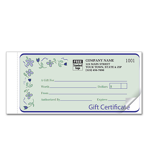 Custom Gift Certificates-Spring Bouquet