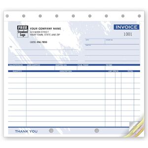 105T - Compact Invoices with Colored Background