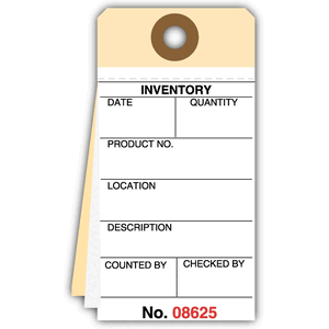 Mini Carbon Copy Inventory Tags/Labels