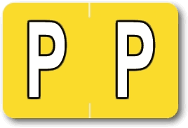 Sycom®/Barkley® Individual End-Tab Labels - P