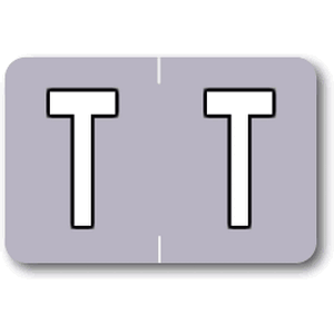 Sycom® & Barkley® Individual End-Tab Labels - Letter T