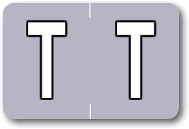 Sycom®/Barkley® Individual End-Tab Labels - T