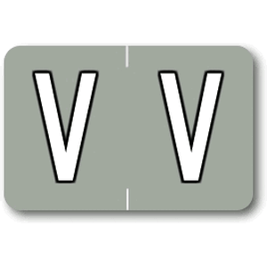 Sycom®/Barkley® Individual End-Tab Labels - V