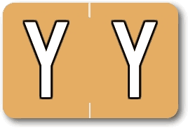 Sycom®/Barkley® End-Tab Label - Letter Y
