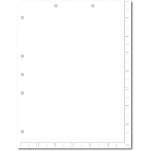 Blank Chart Divider Sheets