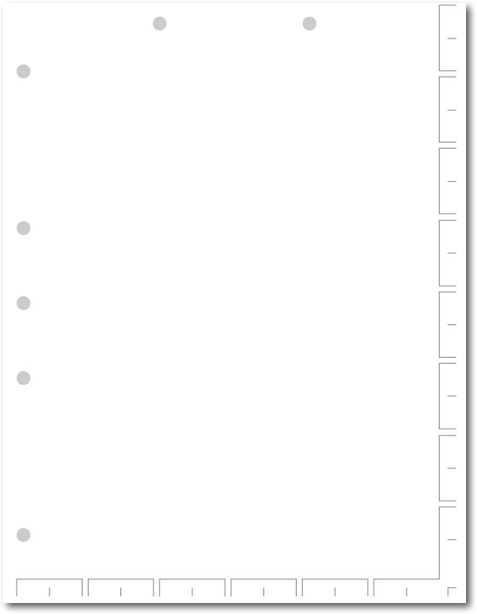 Blank Chart Divider Sheets