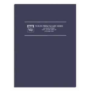 Custom Presentation Folders - Blue Glossy