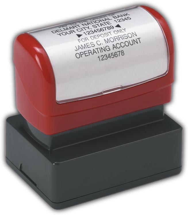 Custom Bank Endorsement Stamp - Pre-Inked