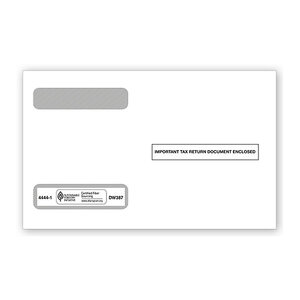 W-2 Tax Envelopes - Double-Window, Horizontal, 4-Up