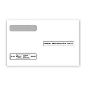 W-2 Tax Envelopes - Double-Window - Horizontal Format, 4-Up