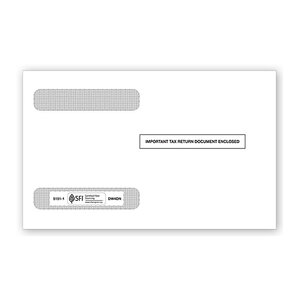 W-2 Tax Envelopes - Double-Window - Horizontal, 4-Up