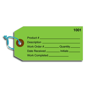 Custom Tags on 10 Point Tag Stock - Horizontal