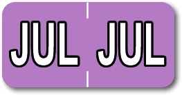Sycom Labels - End-Tab Month Aging Labels