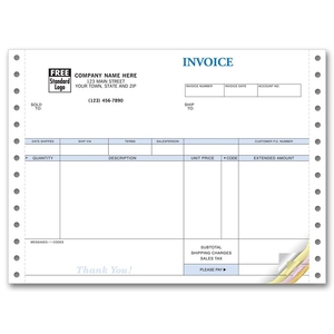 Compact Continuous Invoice, 5-Part