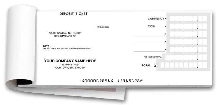 Deposit Ticket Books - Quick Entry