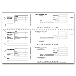 3-Per-Page Deposit Tickets