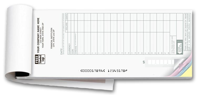 Deposit Ticket Books - Max. Entry