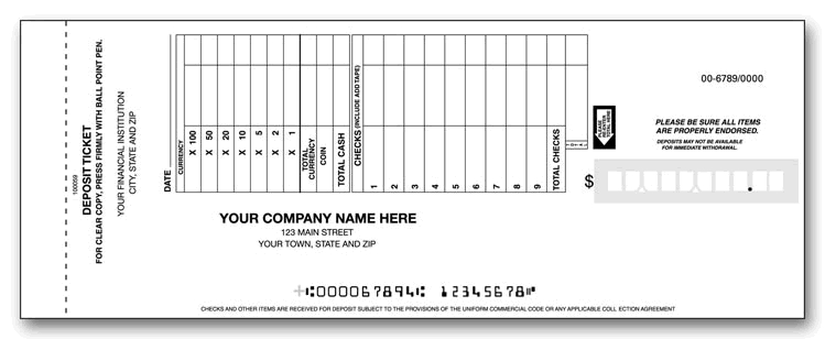 Deposit Ticket Books - Retail