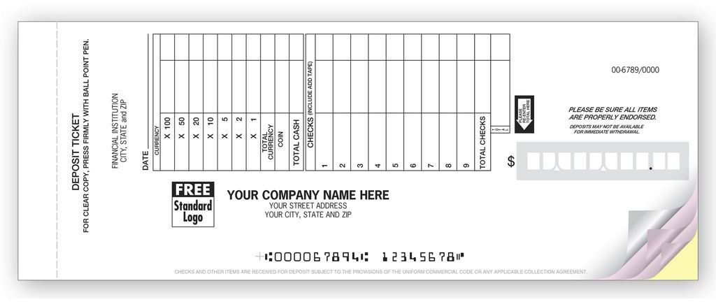 Deposit Ticket Books - Retail