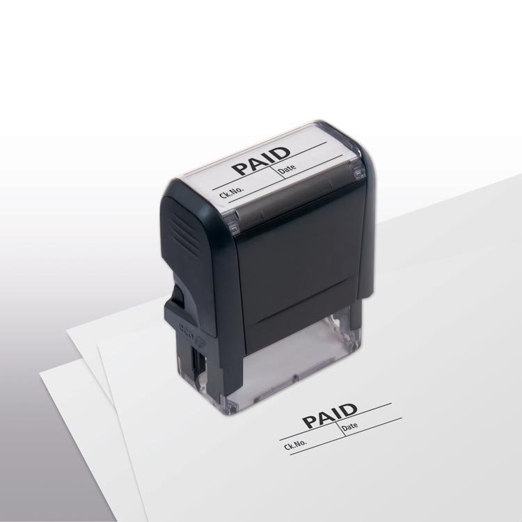 103006, Paid w/ boxes Stamp - Self-Inking