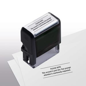 103013, Please Note Stamp - Self-Inking