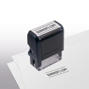 103015, Taxpayer's Copy Stamp - Self-Inking