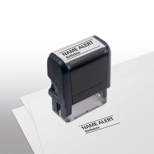 103019, Name Alert Stamp - Self-Inking