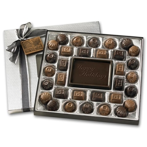 Medium Holiday Chocolate Gift Box: Truffles