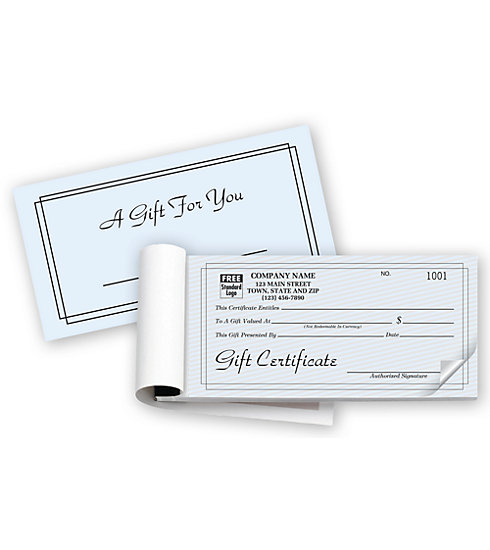 Gift Certificate Books- Contemporary