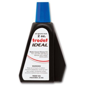 Ink Refill Bottle for Self-Inking Stamps - Blue