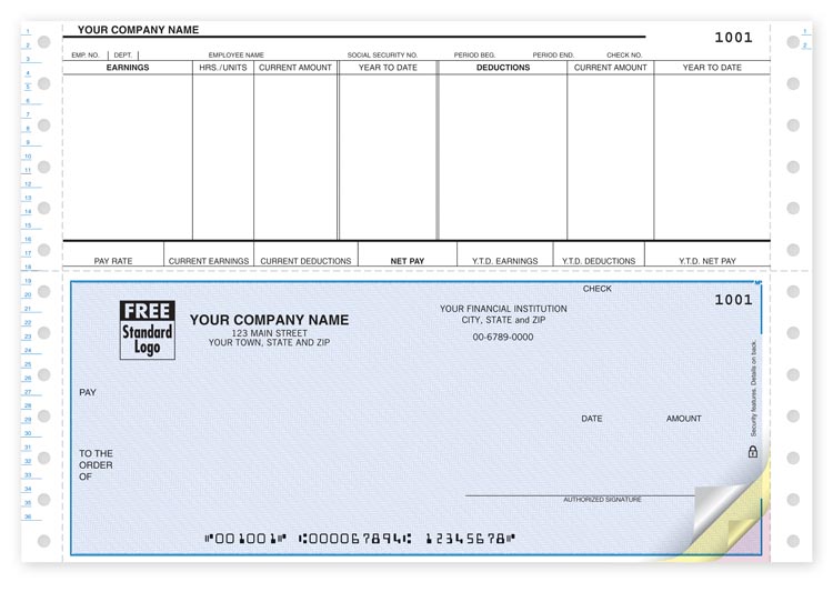 Tractor Feed Peachtree Payroll Checks