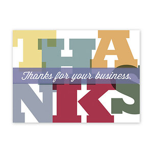 Monumental Thanks Thank You Card