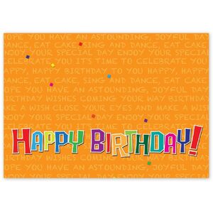 Happy Birthday Greeting Card Printing