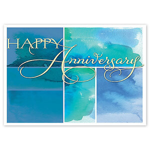 Watercolor Wish Anniversary Card