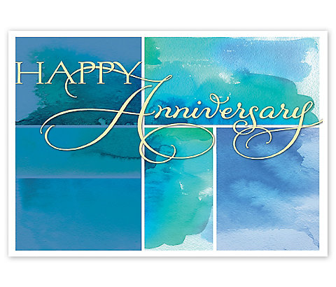 Watercolor Wish Anniversary Card