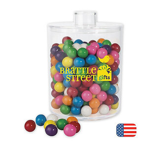 Acrylic Cylinder Jar with Gum Balls