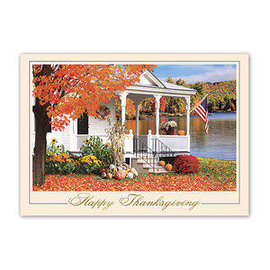 Holiday Thanksgiving Card- Americana